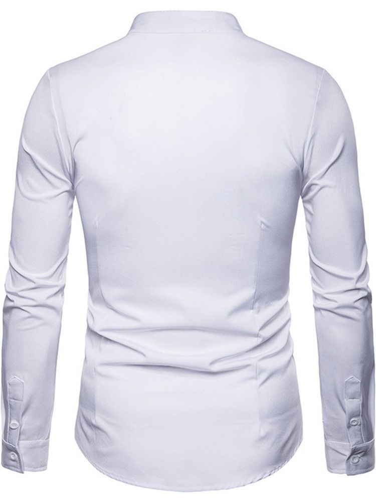 Ol Plain Krave Slim Single-breasted Men's Shirt