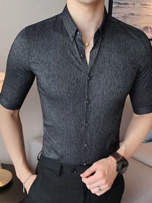 Omslagsknap Almindelig Slim Single-breasted Herreshirt