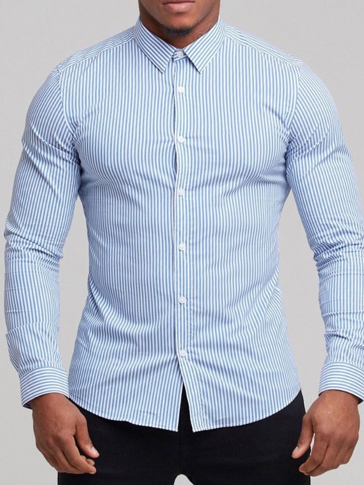 Revers Casual Button Single-breasted Men's Shirt