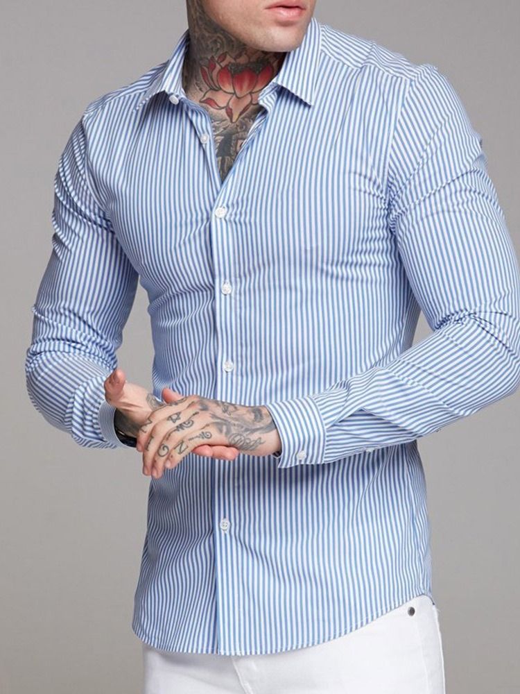 Revers Casual Button Single-breasted Men's Shirt