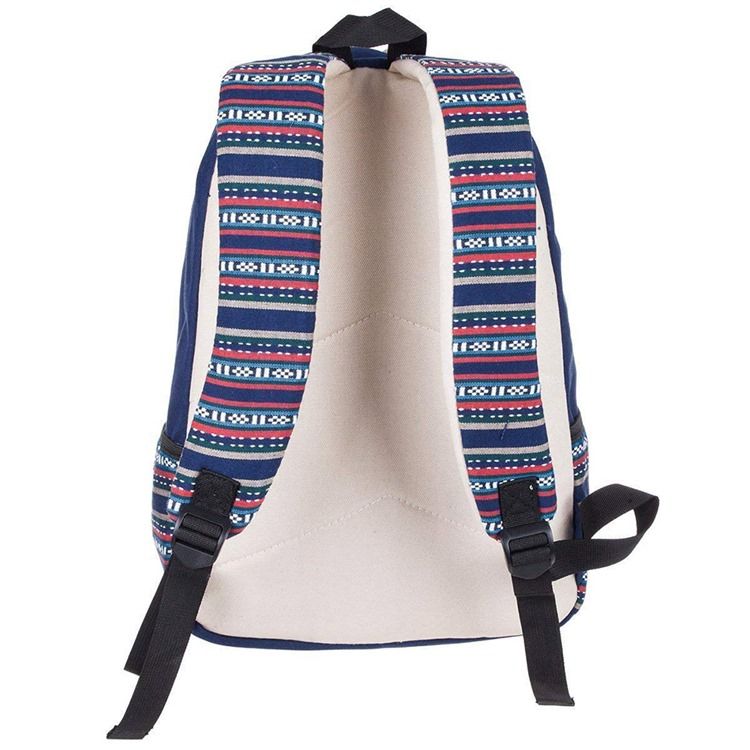 Canvas Floral Zipper Women Backpack