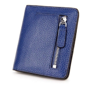 Plain Embossing Women Short Wallet