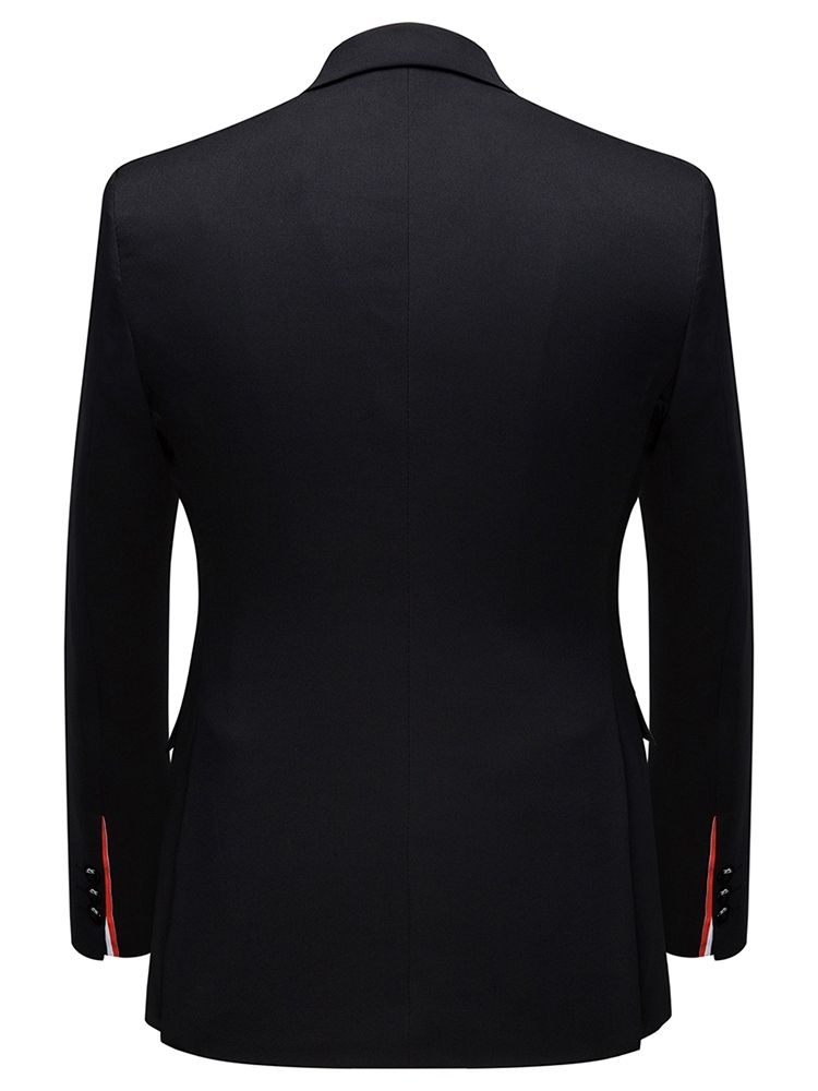 Blazer Single-breasted Pocket Mens Dress Suit