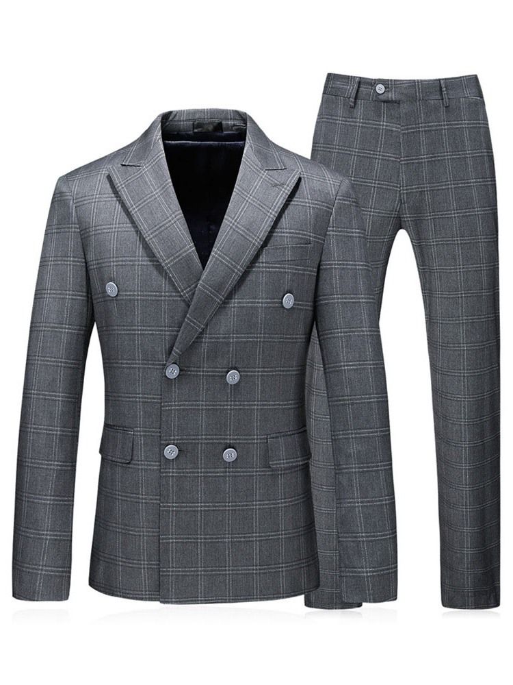 Double-breasted Fashion Blazer Herre Dress Suit