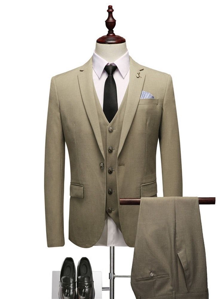 Fashion Blazer Pocket Mens Dress Suit