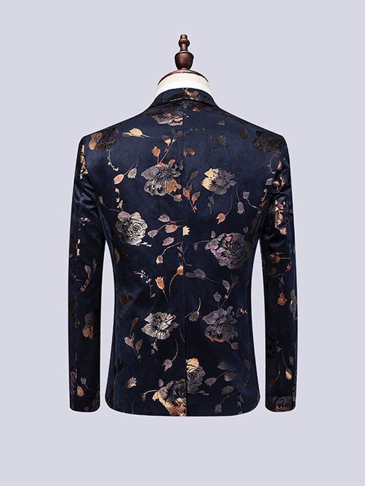 Floral Print Herre 3 Stykker Afslappet Festkjole