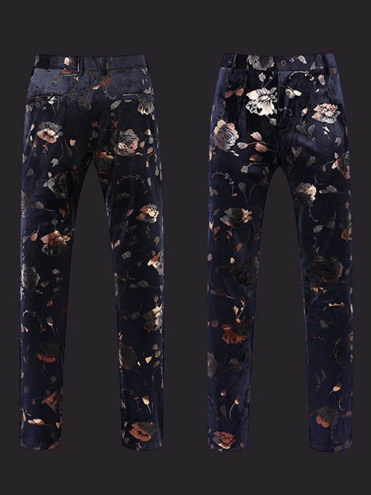 Floral Print Herre 3 Stykker Afslappet Festkjole