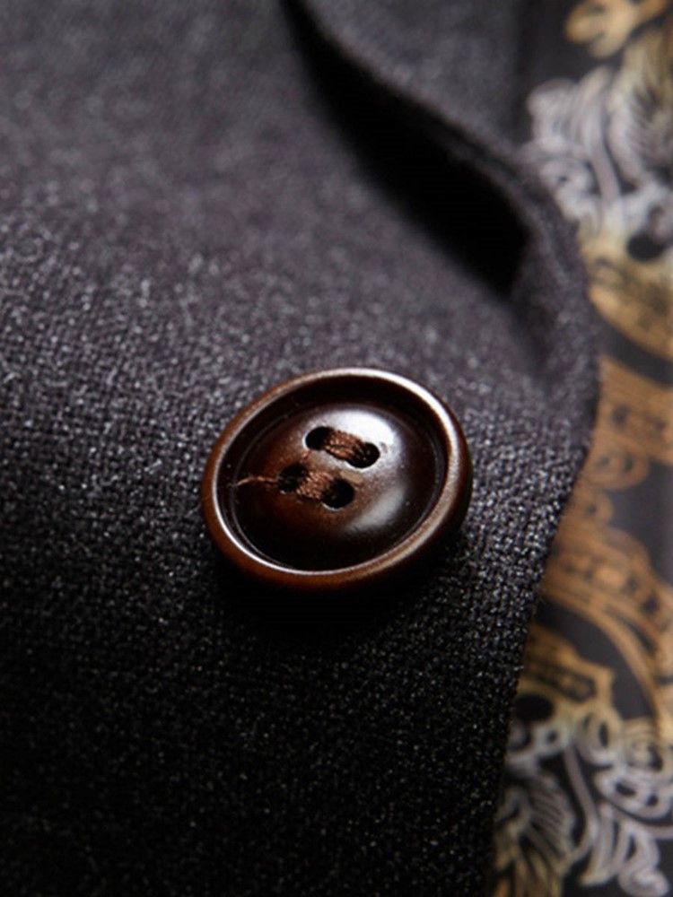 Plain One Button Herre Slim Fit Jakkesæt