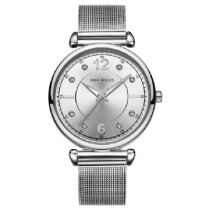 Classics Steel Band Quartz Diamante Dameur