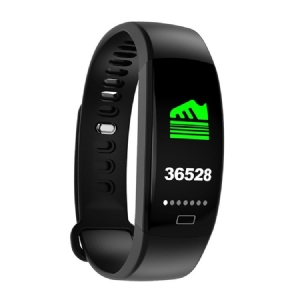 Mænds F64 Farveskærm Smart Armbånd Weather Health Bluetooth Sport Kcal Watch