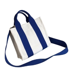 Casual Lodrette Striber Kvinder Crossbody Taske