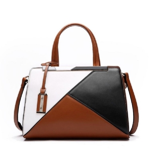 Contracted Patchwork Women Handbag