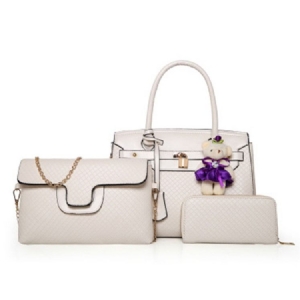 Graceful Embossing Women Handbag (3 Tasker)