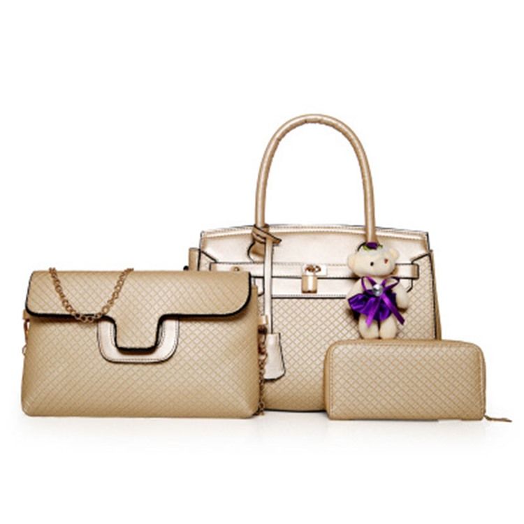 Graceful Embossing Women Handbag (3 Tasker)