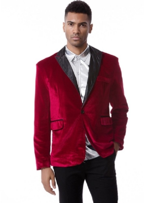 Almindelig Corduroy Notch Revers Single-breasted Vogue Slim Men's Blazer