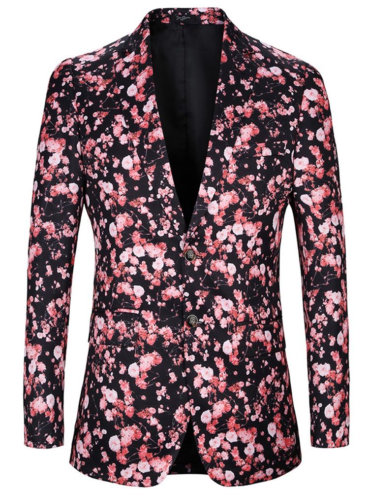 Blomstret Blazer Til Mænd Til Mænd Med Blomsterprint