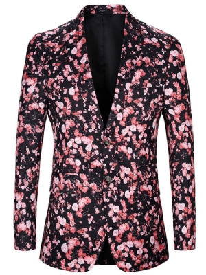 Blomstret Blazer Til Mænd Til Mænd Med Blomsterprint