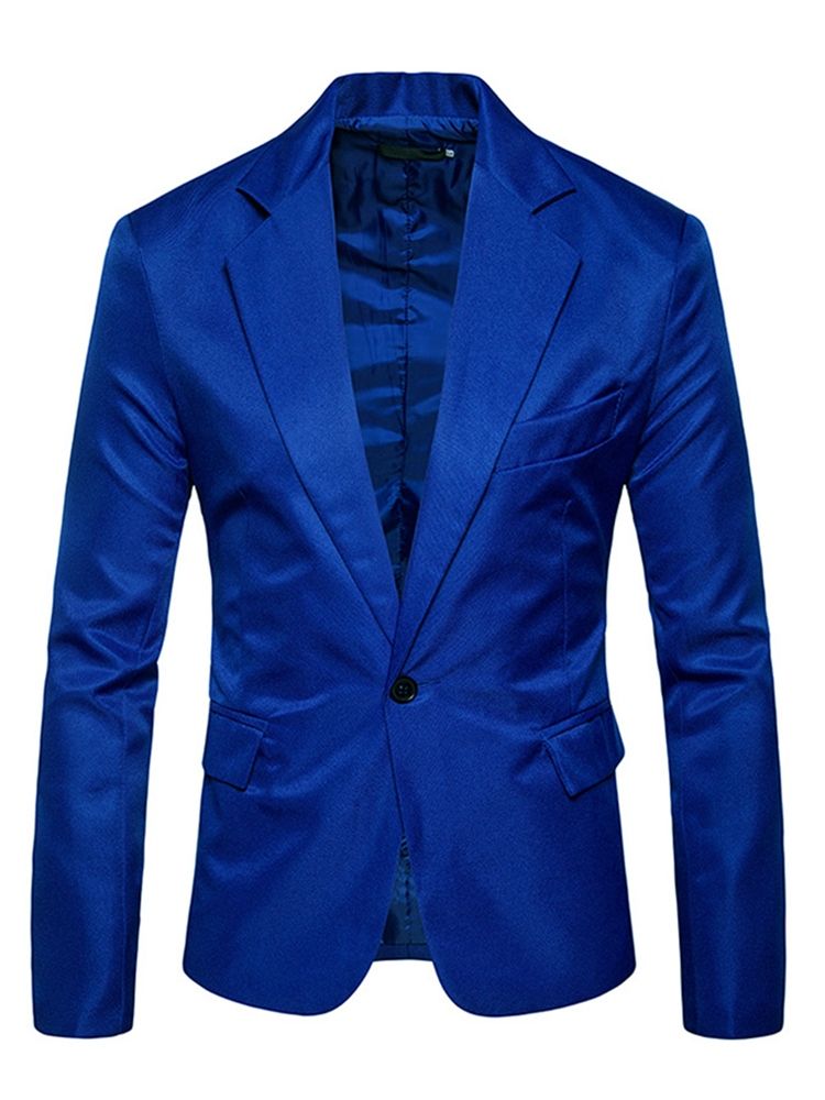 Herretøj Almindelig Notched Revers Slim Slim Blazer