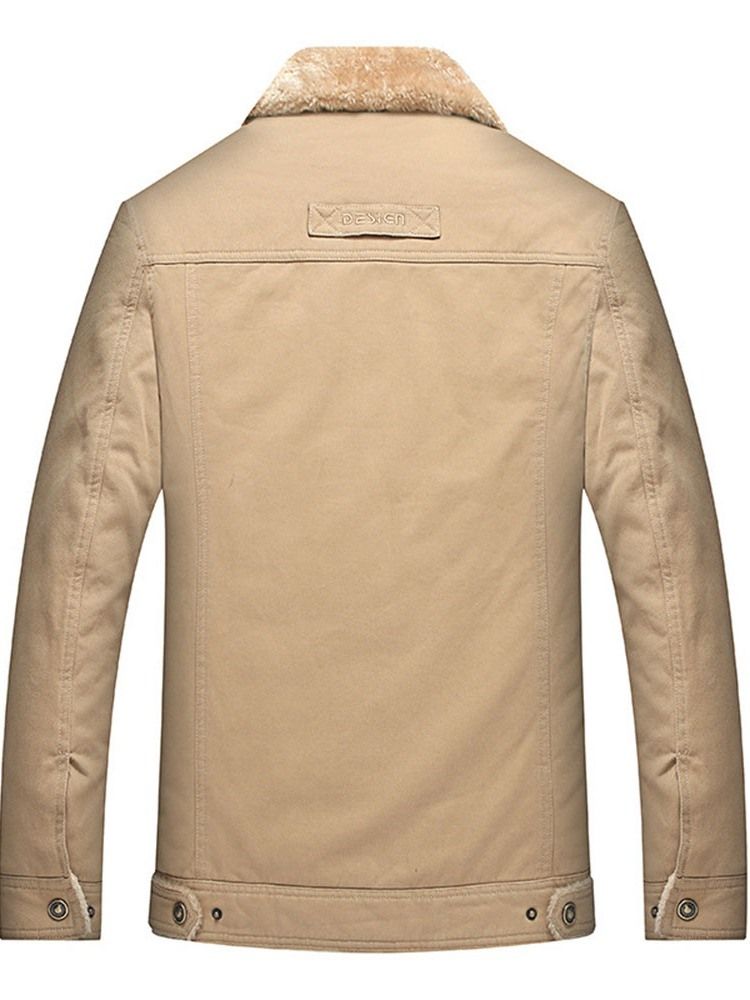 Mænds Letter Thick Revers Slim Single-breasted Jacket