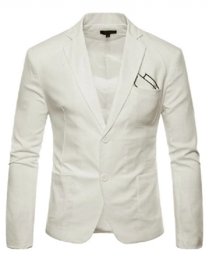 Plain Thin Loose Mens Blazer