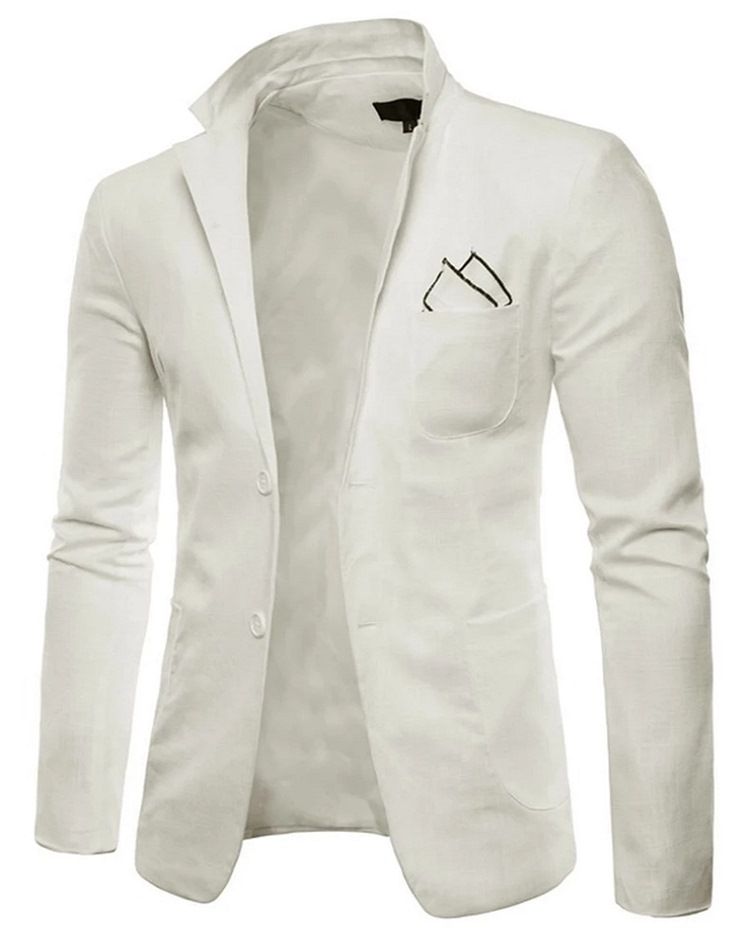 Plain Thin Loose Mens Blazer