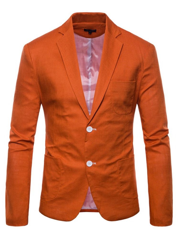 Plain Thin Loose Mens Blazer