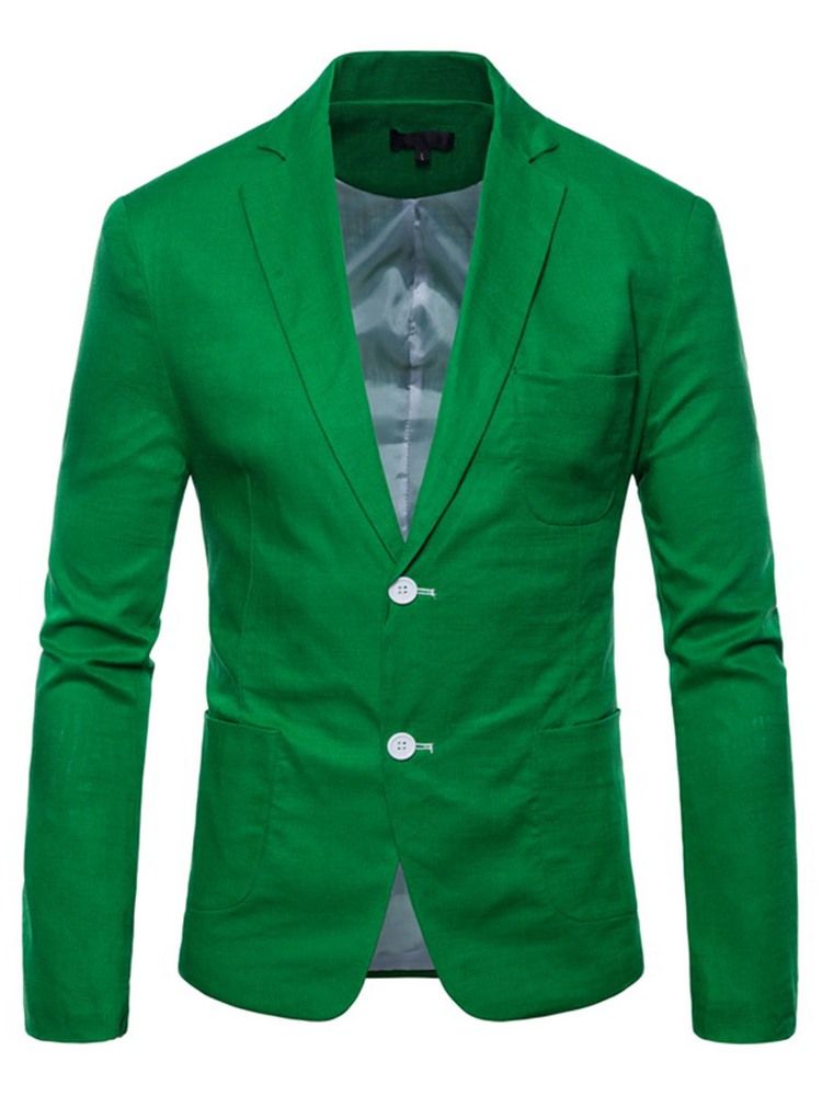 Plain Thin Loose Mens Blazer