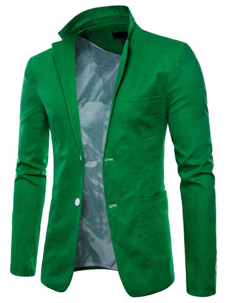 Plain Thin Loose Mens Blazer