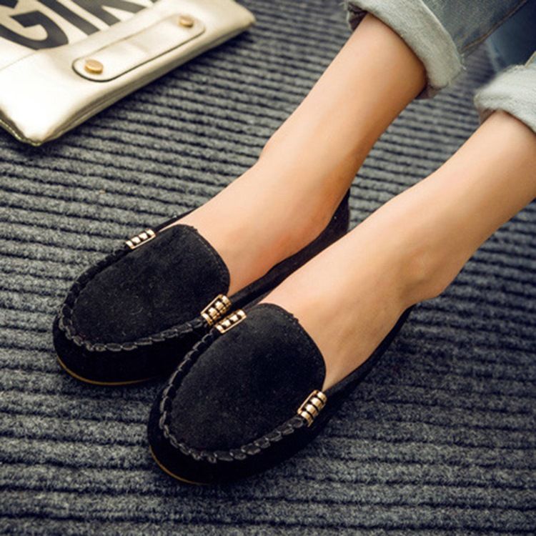 Comfy Round Toe Plain Kvinders Flats