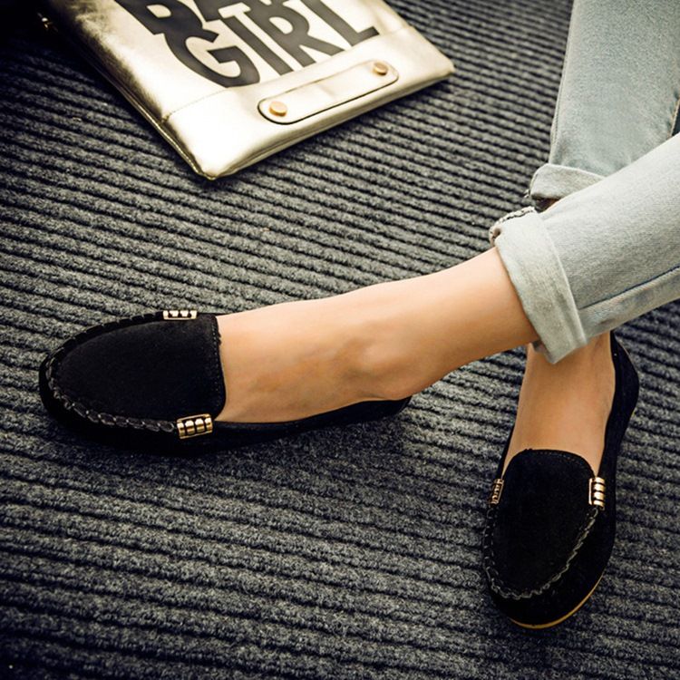 Comfy Round Toe Plain Kvinders Flats