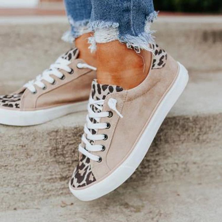 Round Toe Cross Strap Low-cut Upper Western Kvinders Sneakers