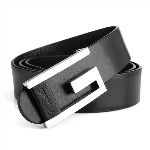 Klassisk Mønster Letter Buckle Men's Belt