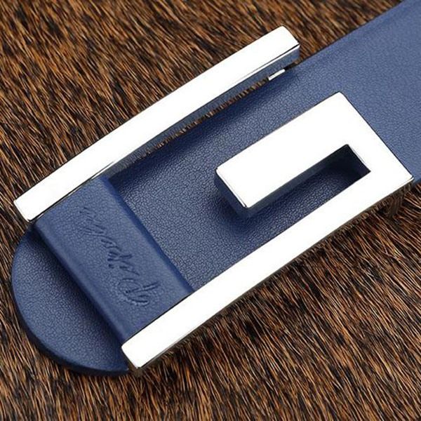 Klassisk Mønster Letter Buckle Men's Belt