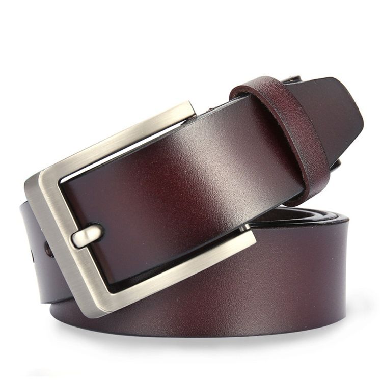 Mænds Læder Pin Buckle Casual Belt