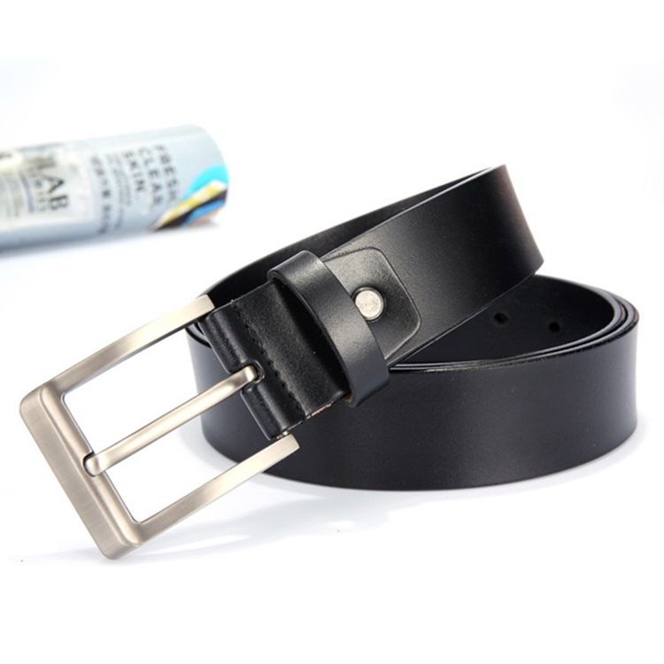 Mænds Læder Pin Buckle Casual Belt