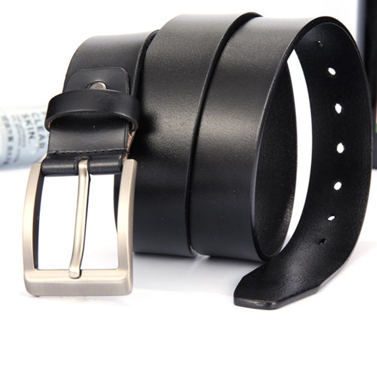 Mænds Læder Pin Buckle Casual Belt