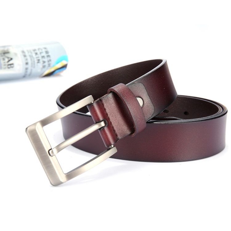 Mænds Læder Pin Buckle Casual Belt