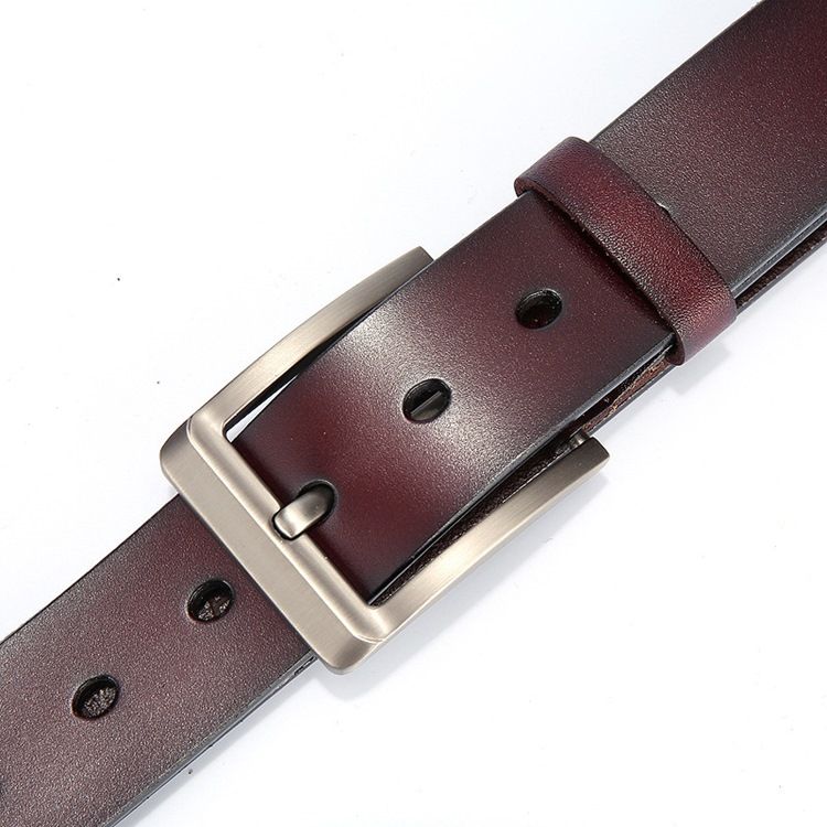 Mænds Læder Pin Buckle Casual Belt