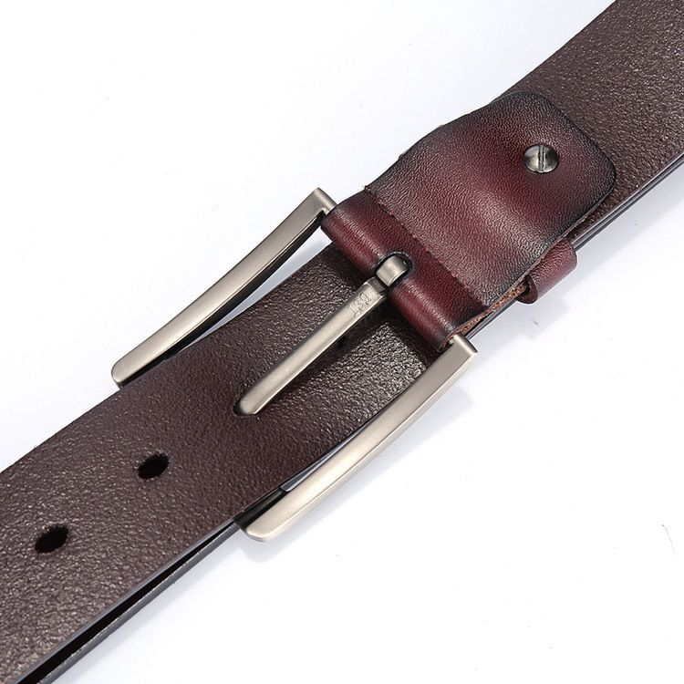 Mænds Læder Pin Buckle Casual Belt