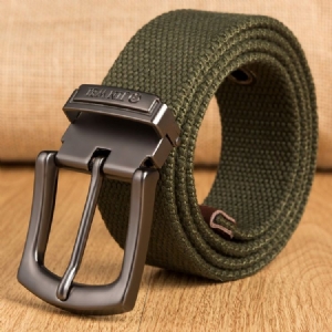 Pin Buckle Woven Strap Men's Belt