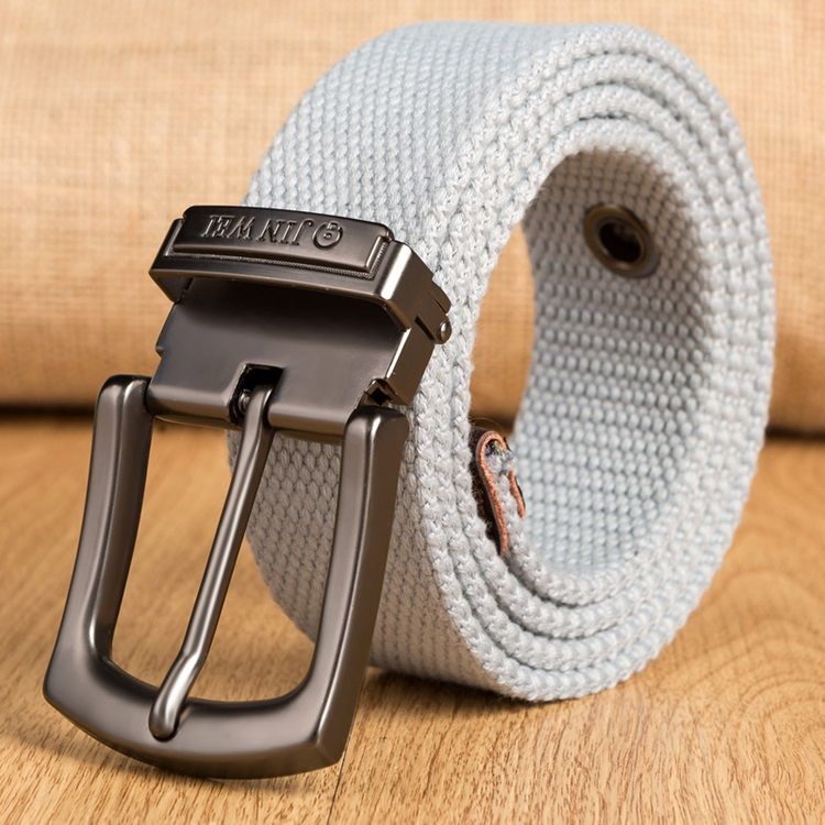 Pin Buckle Woven Strap Men's Belt