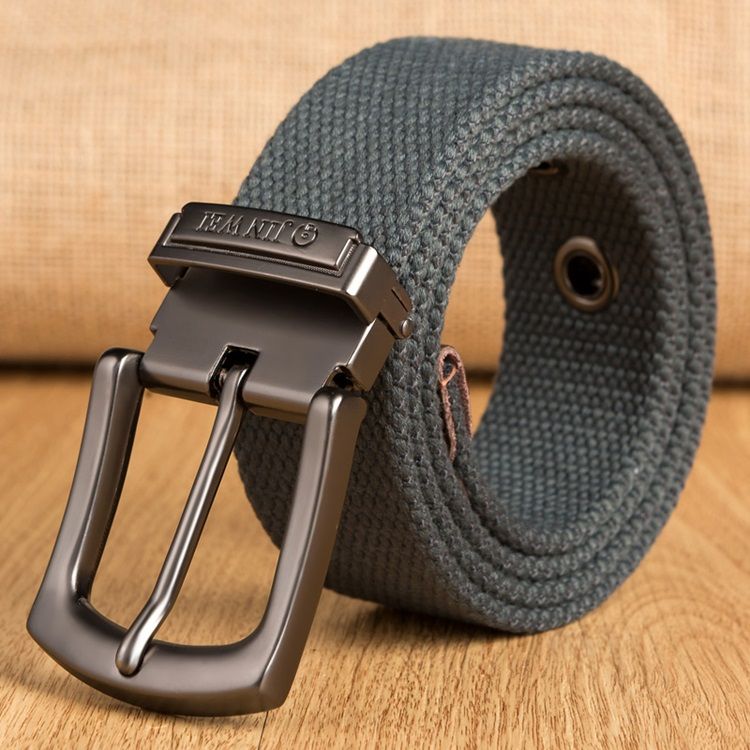 Pin Buckle Woven Strap Men's Belt