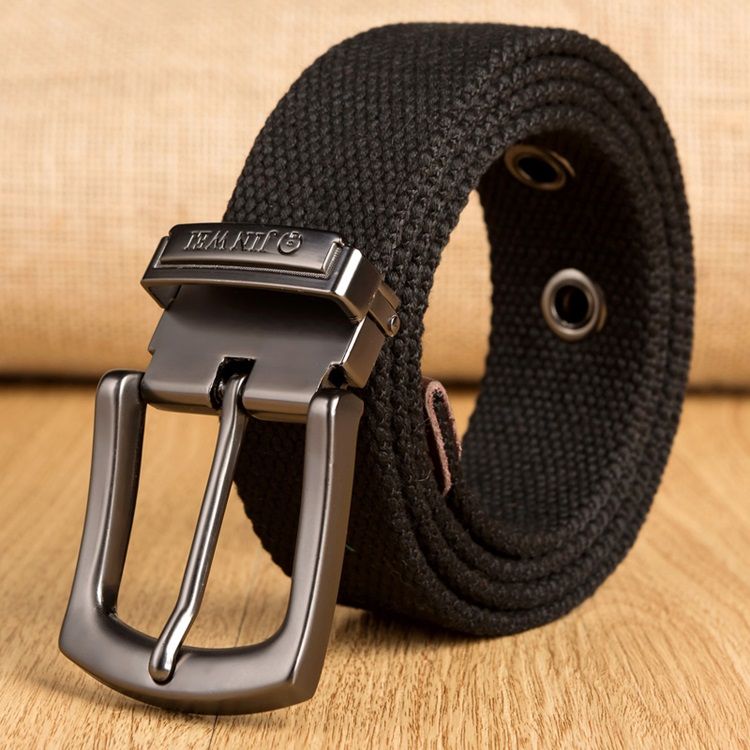 Pin Buckle Woven Strap Men's Belt