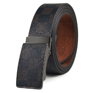 Plaid Patterns Automatic Buckle Men's Belt