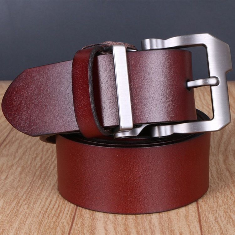 Vintage Cowhide Leather Men's Belt